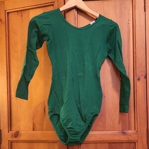 Danskin Green Long Sleeve Bodysuit